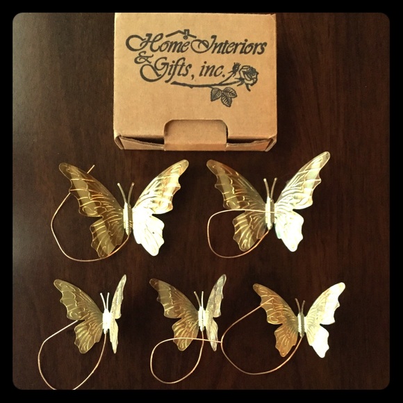 Other - Home Interiors Vintage Butterflies Metal Wall Art Other - Home Interiors Vintage Butterflies Metal Wall Art